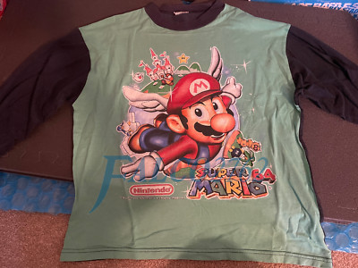 *RARE 1996 Vintage and Original* Super Mario 64 sleep shirt ~ Size S for Kids