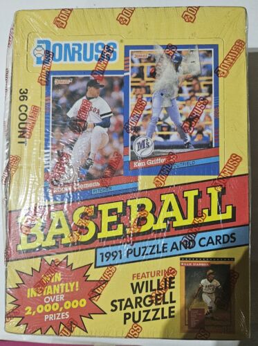 1991 Donruss Series One Baseball Factory Sealed Hobby Box...36 Packs