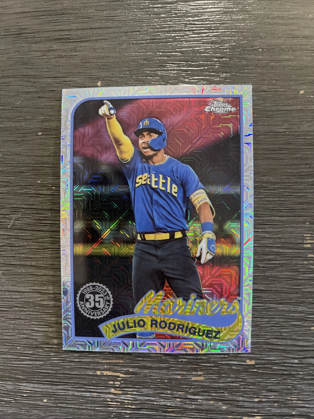 2024 Topps Series 1-Chrome Silver Pack-Julio Rodriguez #T89C-44