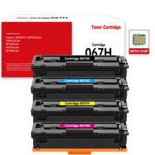 4Pck for Canon 067/H High Yield Toner Cartridge Canon Color imageCLASS MF653/4/6