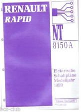 RENAULT RAPID MJ 1999 ELEKTRISCHE SCHALTPLÄNE WERKSTATT HANDBUCH Elektrik