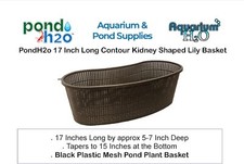 Contour Mesh Kidney Pond Plant Basket 18 Inch Long For All Types Of Pond Plants