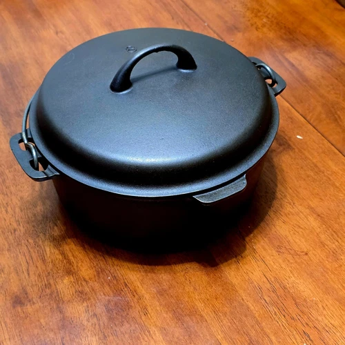 Griswold Iron Mountain #8 Cast Iron Dutch Oven 1036 w/1037 Lid 1930-40s RESTORED