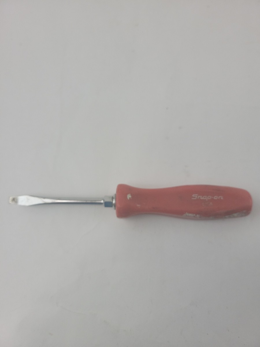 あおページ Vintage Snap-On Tools OES309246 Flat / Slotted Red Hard Handle