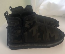 REPLAY Stiefelette GR: 39 : Yeti Boots Fell Mukluks - WALLTOWN CamoGreen- Neu!