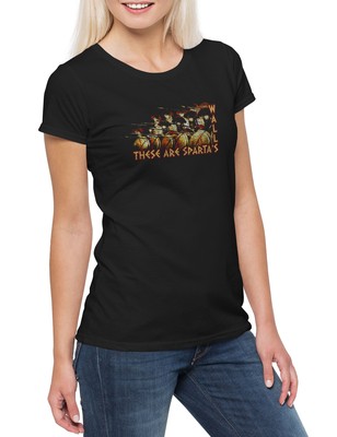These Are Sparta's Walls Damen T-Shirt Phalanx Hoplit Sparta Spartans 300