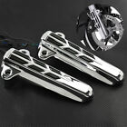 <!--F#f_0-->Chrome Front Fork Lower Leg Cover Slider Light Fit For Harley Touring FLHX 14-21<!--F/-->