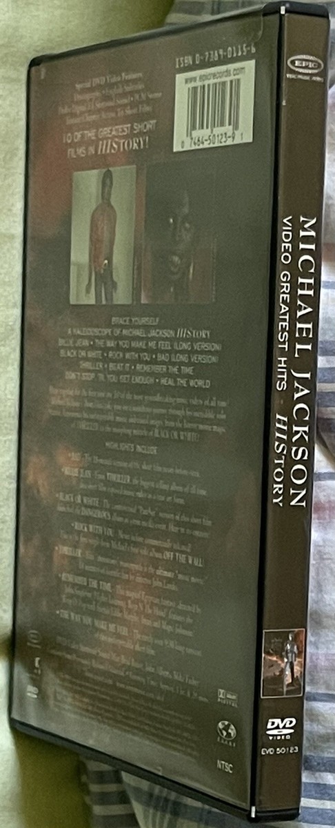 Michael Jackson DVD Video Greatest Hits: History | eBay