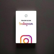 Instagram NFC Card with QR Code - Gain Followers and Boost Your Profile!