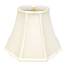 Royal Designs, Inc. Flare Bottom Outside Corner Scalloped Basic Lamp Shade, B...