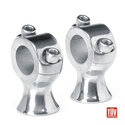Biltwell Slimline Riser Set chrom für Harley Dyna Softail Sportster 1'' Lenker