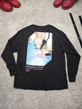 Naruto Shippuden Primitive Shirt Mens Extra Large Black Long Sleeve Anime Print