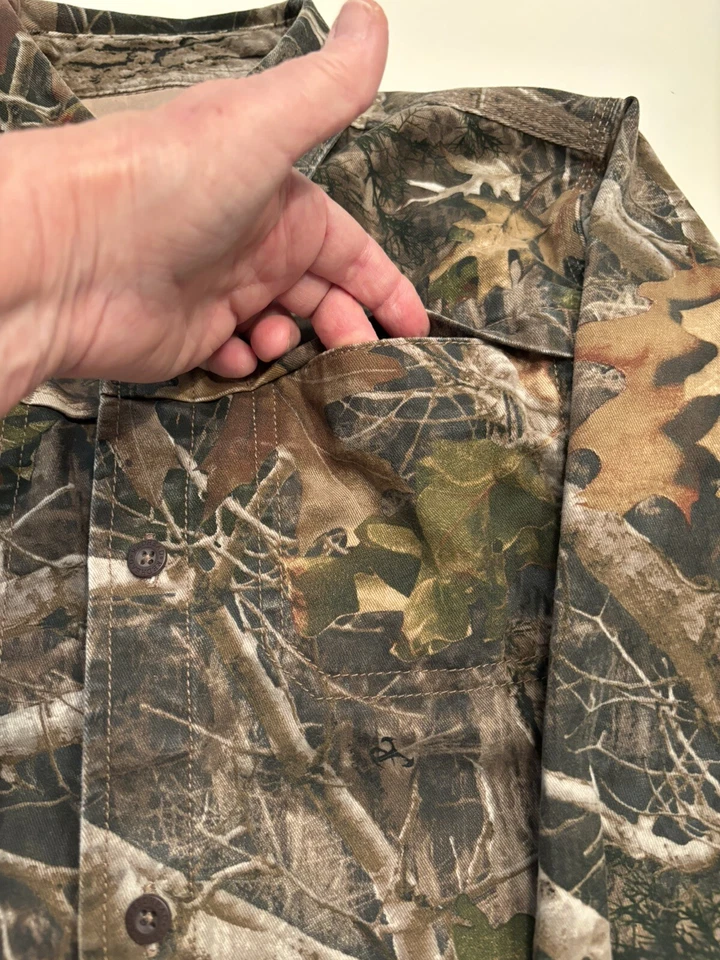 RedHead Silent Hide Shirt Boys XL True Timber Camo Heavyweight Hunting Outdoor - Image 4 of 4