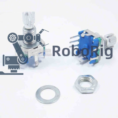 5PCS Rotary encoder with switch EC11 Audio digital potentiometer 15MM handle M