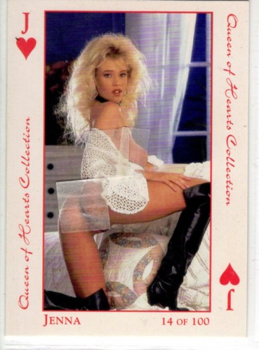jENNA JAMESON - 4 Spielkarten - 1995 - HOT SHOT - QUEEN OF HEARTS Siehe Details - Bild 3 von 6