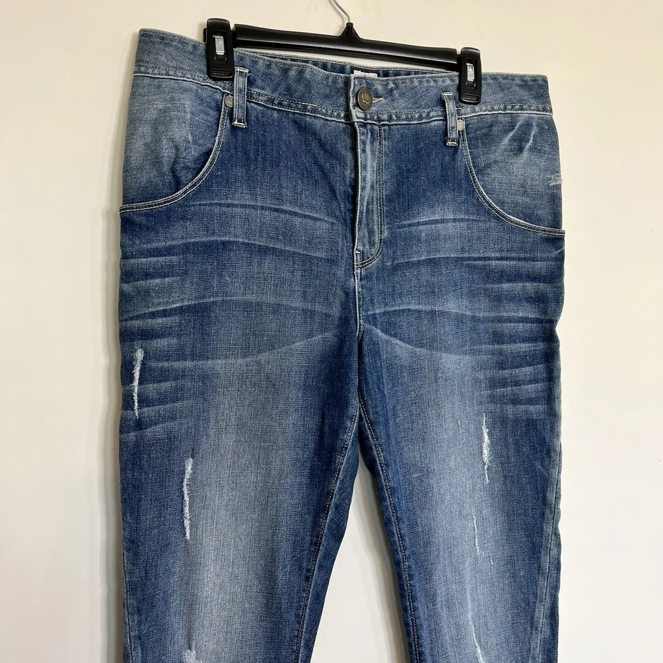 Radcliffe London Jeans Women's 30 Blue High Rise Straight Leg Denim 35x28 - Image 2 of 4