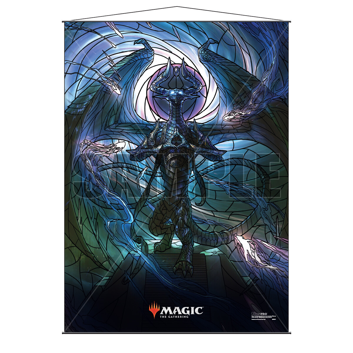 Stained Glass Planeswalker Wall Scroll Magic The Gathering *YOUR