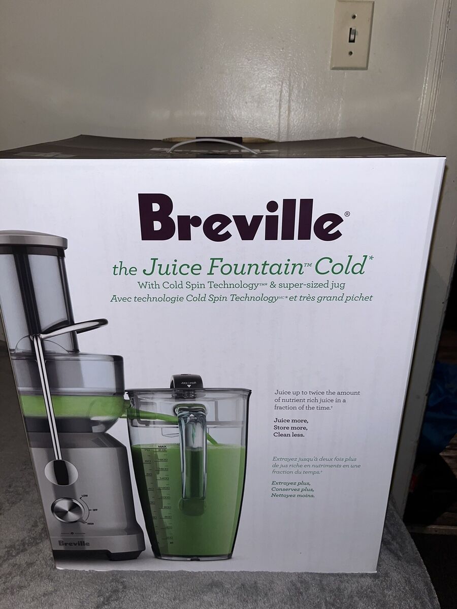 Breville Juice Fountain ジューサー Breville Compact Juice Fountain Cold Plus, Fruit & Vegetable