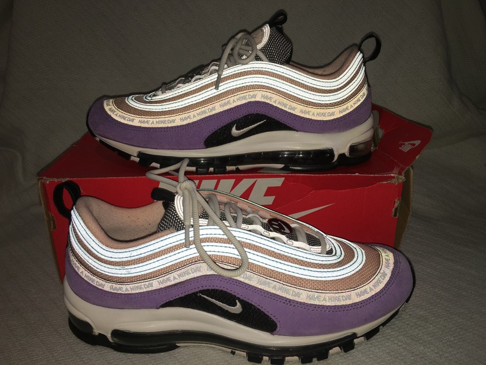 Men's 10 Women's 11.5 Nike Air Max 97 Have A Nike Day Purple Blue Sneakers BQ9130-500