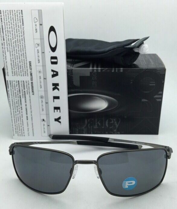 Polarized OAKLEY Sunglasses SQUARE WIRE OO4075-04 Carbon Frames