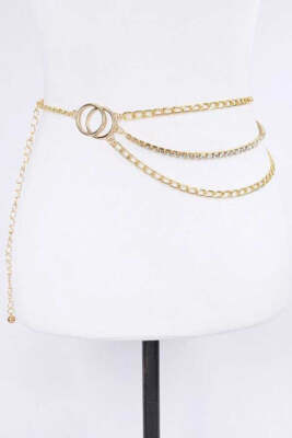 Iconic Rhinestone Layer Chain Belt | eBay display picture 3