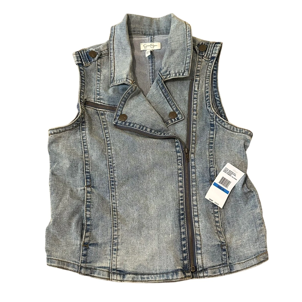 Jessica simpson white jean hotsell jacket
