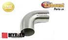 1D Tight Radius Mandrel Bend 304 Stainless Steel 63.5mm / 2.5" x 90 Degree Elbow