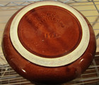 R.R.P. CO. Roseville , OH. Brown Glaze Pottery Planter 193 USA 7.5” D 4.5" Tall — photo 3