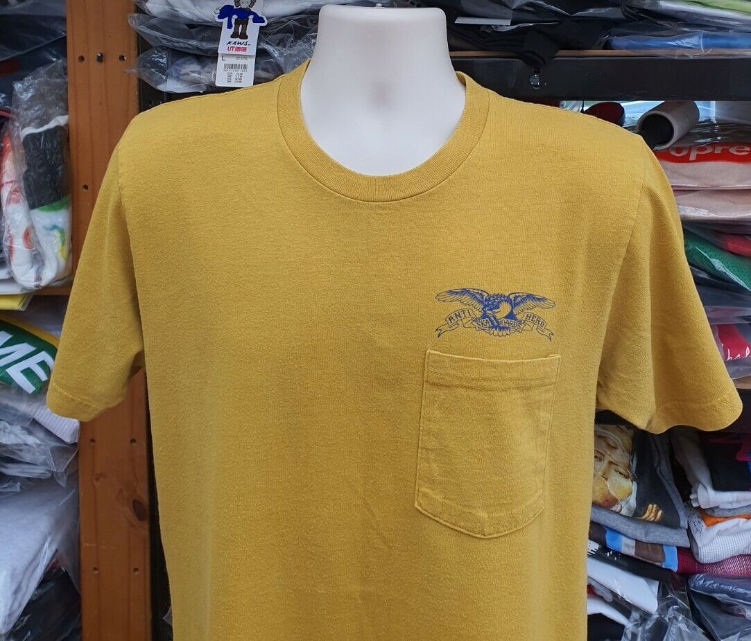 SS16 Supreme x Anti Hero Eagle pocket tee mustard T-shirt SS16 Supreme x Anti Hero Eagle pocket tee mustard T-shirt