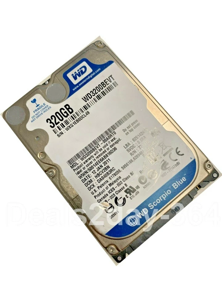 Western Digital Scorpio 320GB 5400RPM From Brand New Laptops WD3200BEVT - Image 2 of 4