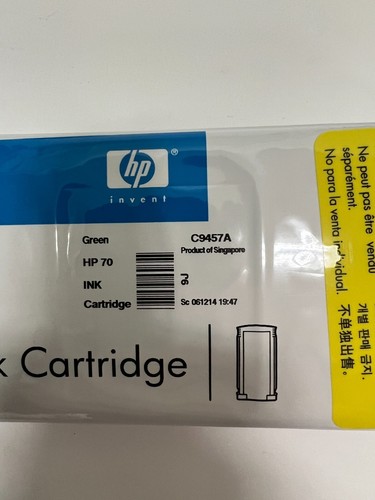 SINGOLA cartuccia inchiostro verde originale HP 70 - HP Designjet Z3100/Z2100 C9457A - Foto 8 di 8