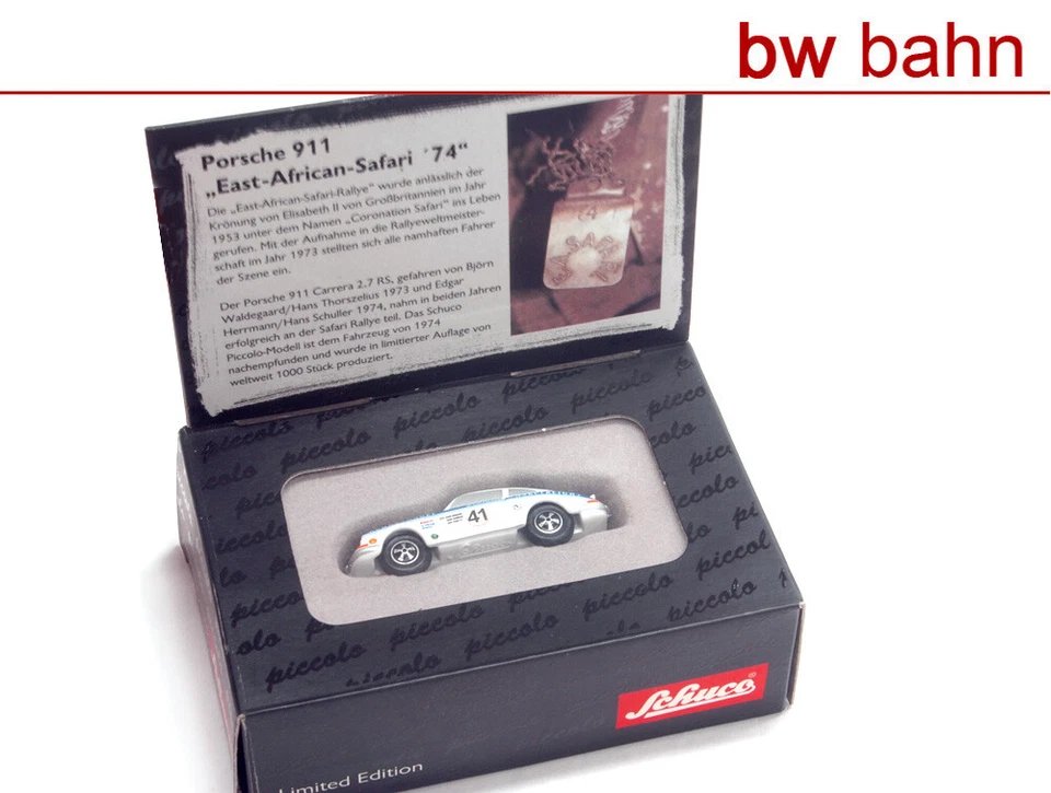 Schuco H0 01345 Piccolo Porsche 911 - East-African-Safari 74 - Bild 1 von 3