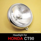 Honda Trail 90 CT90 K2 - K6 1970 - 1979 6" Headlight Head Lamp + 6 V Bulb + Rim