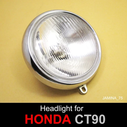 Honda Trail 90 CT90 K2 - K6 1970 - 1979 6" Headlight Head Lamp + 6 V Bulb + Rim