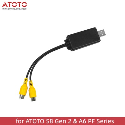 ATOTO Video Out Adaptor USB to RCA - Only for ATOTO S8 Gen 2 & A6 PF Car Stereo