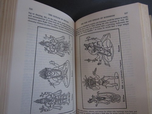 Outline of History Whole Story of Man H.G. Wells Vol 1 2 1961 BCE Hardback Jacke - Picture 8 of 14