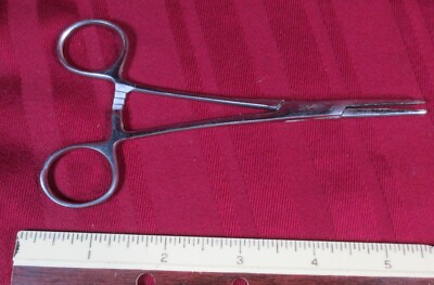 INSTRUMENTS 5 1/2'' PLIERS TWEEZER LOCKING PICK-UP TOOL STAINLESS STEEL LOCK