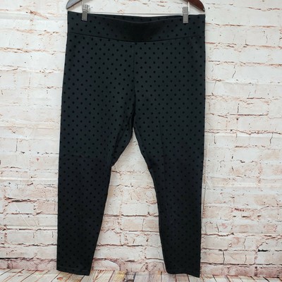 polka dot stretch pants