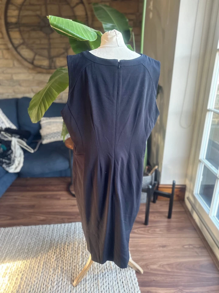 The Collection At Debenhams Black Sleeveless Midi Dress Plus Sz 20R - image 2 of 2