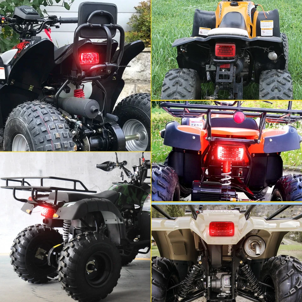 Motorcycle Tail Light Running Brake Lights Red For Suzuki TS100 TS125 TS185 250 - Image 3 of 4