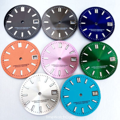 #ad 29mm NH35 Watch Dial MOD Face for NH35 NH36 NH38 4R35 36 Movement Sunburst Dial $13.20