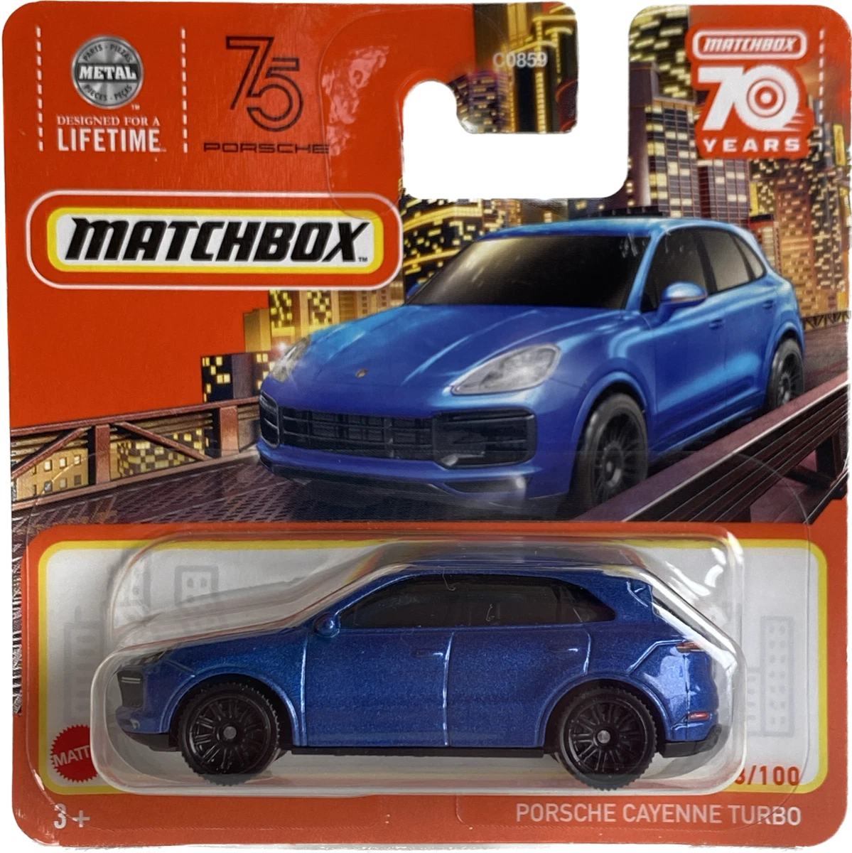 Porsche Cayenne Turbo Blue Matchbox 70 Years 2023 MB1305 78 9YA 9YB