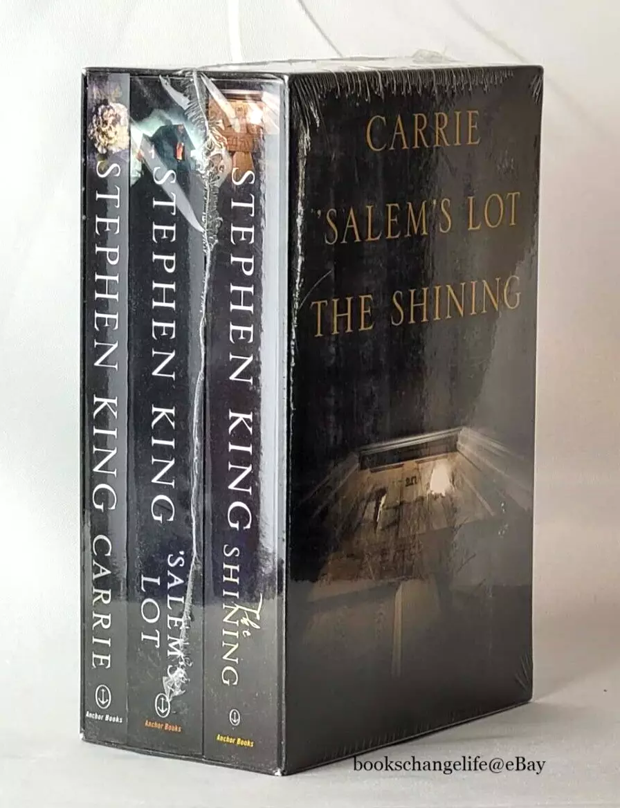 CARRIE, SALEM'S LOT, THE SHINING STEPHEN KING Classic Novels Box Set NEW SEALED