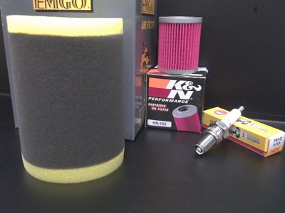 Tune up Kit Suzuki King Quad 300 Quadrunner 250 LT-F Air Spark K&N Oil Filter  