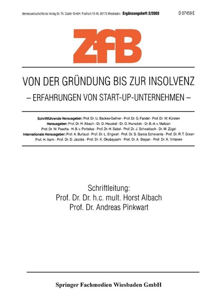 Von Der GrüNdung Bis Zur Insolvenz Erfahrungen Von Start-Up-Unternehmen Andreas-image