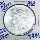 1923 BU UNCIRCULATED SILVER PEACE DOLLAR AUTHENTIC U.S. MINT FREE SHIPPING 8444