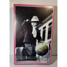 F X Schmid Puzzle Little World Traveler 1000 pcs Germany 1991 Vtg Kid Boy Globe