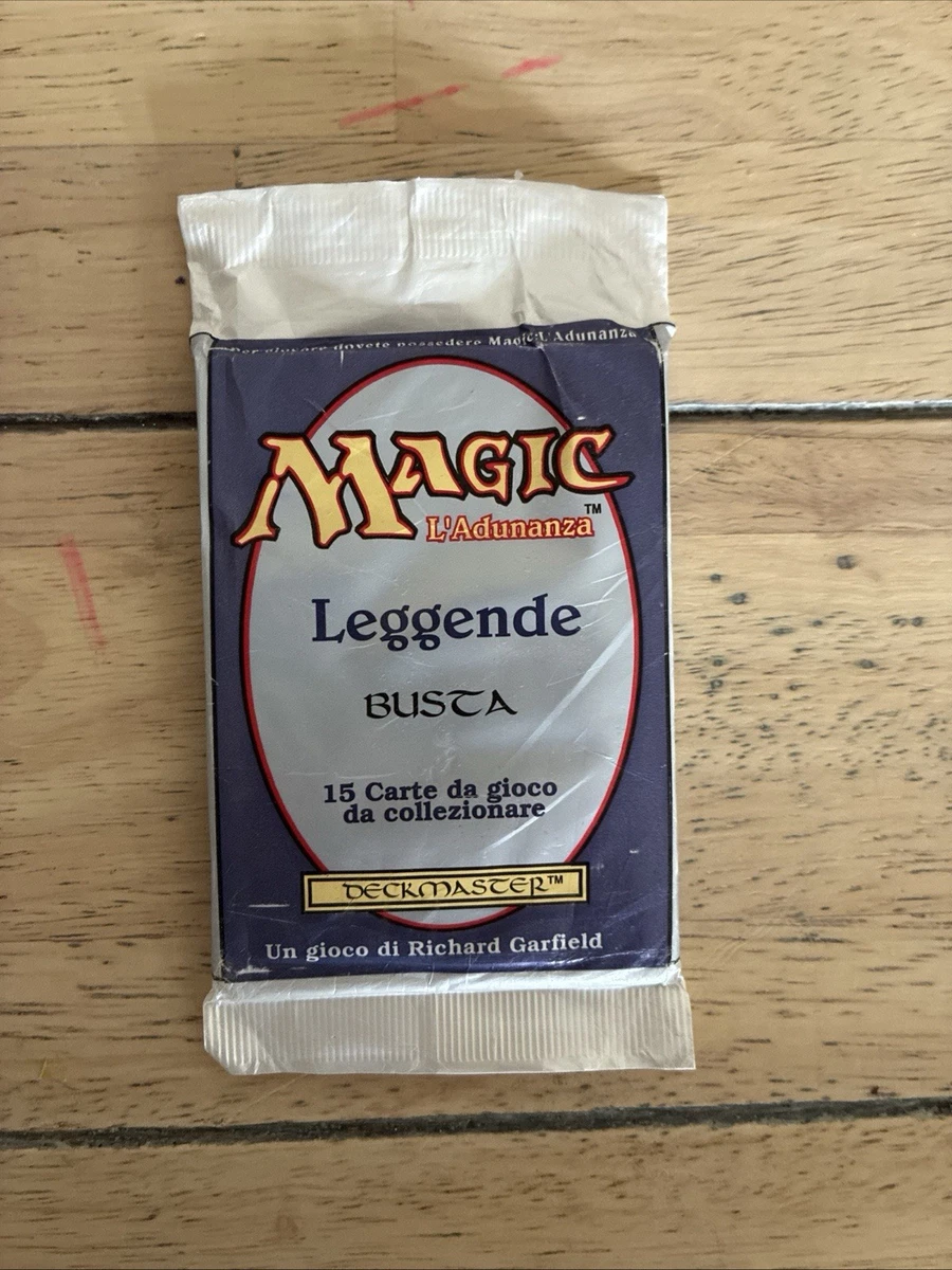 Legends レジェンド 未開封 ブースターパック it イタリア語 MTG Legends Booster ITALIAN SEALED MAGIC MTG Poker Cards, 2 Promo