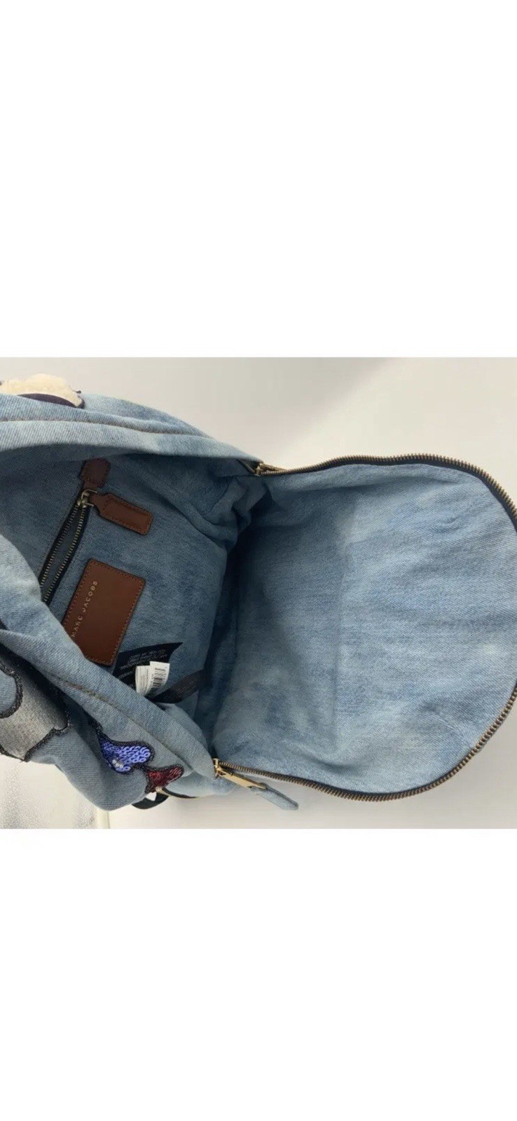 Marc Jacobs Denim Patchwork Applique Artistic Des… - image 8