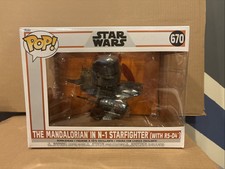 Funko Pop! Rides Super Deluxe: Star Wars - The Mandalorian en N-1 Starfighter...